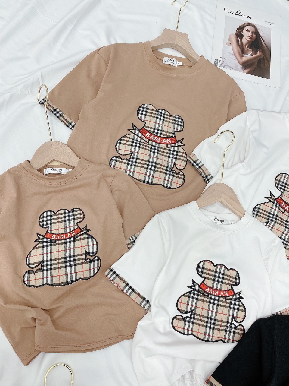 SET ÁO ĐÔI GẤU BBR MẸ BÉ