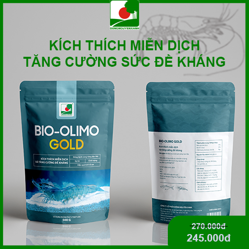 Tăng cường sức đề kháng, bổ gan tôm cá - men vi sinh thủy sản _ bio - olimo gold