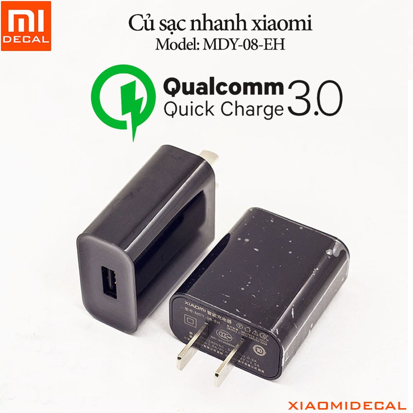 Củ sạc nhanh Xiaomi 18W MDY 08EH Quick Charge 3.0