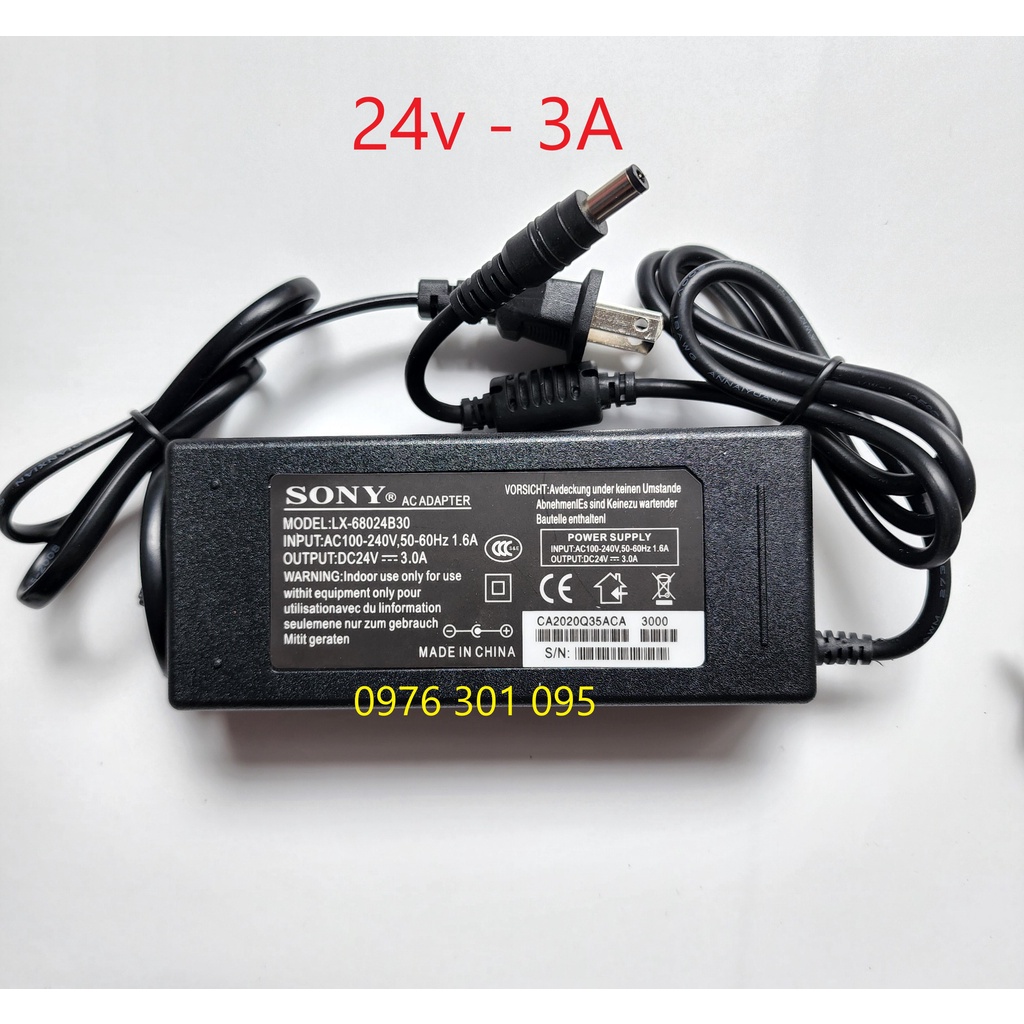 Nguồn ADAPTER 24v Sony (2A - 3A - 5A)