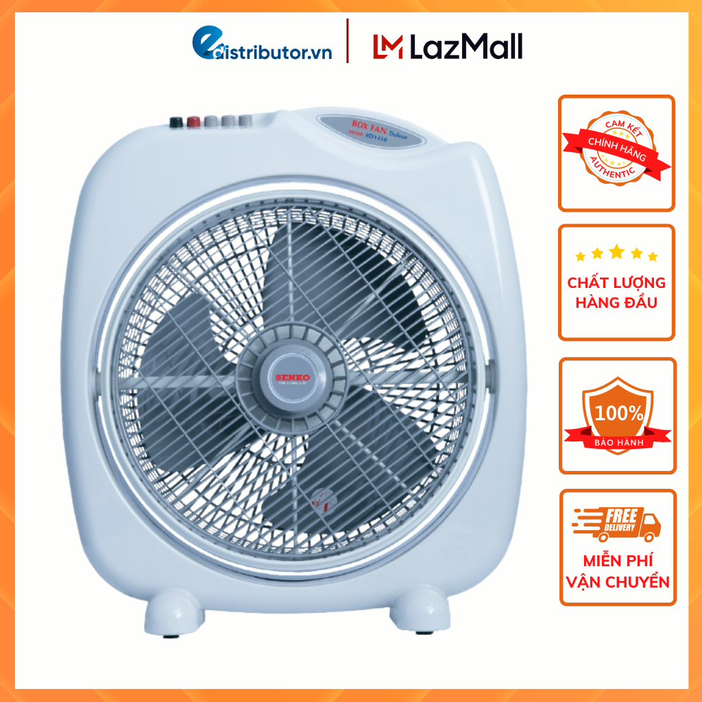 Quạt bàn đảo 4 Tấc chuyển hướng điện cao cấp Senko BD1410 47W - Hàng chính hãng
