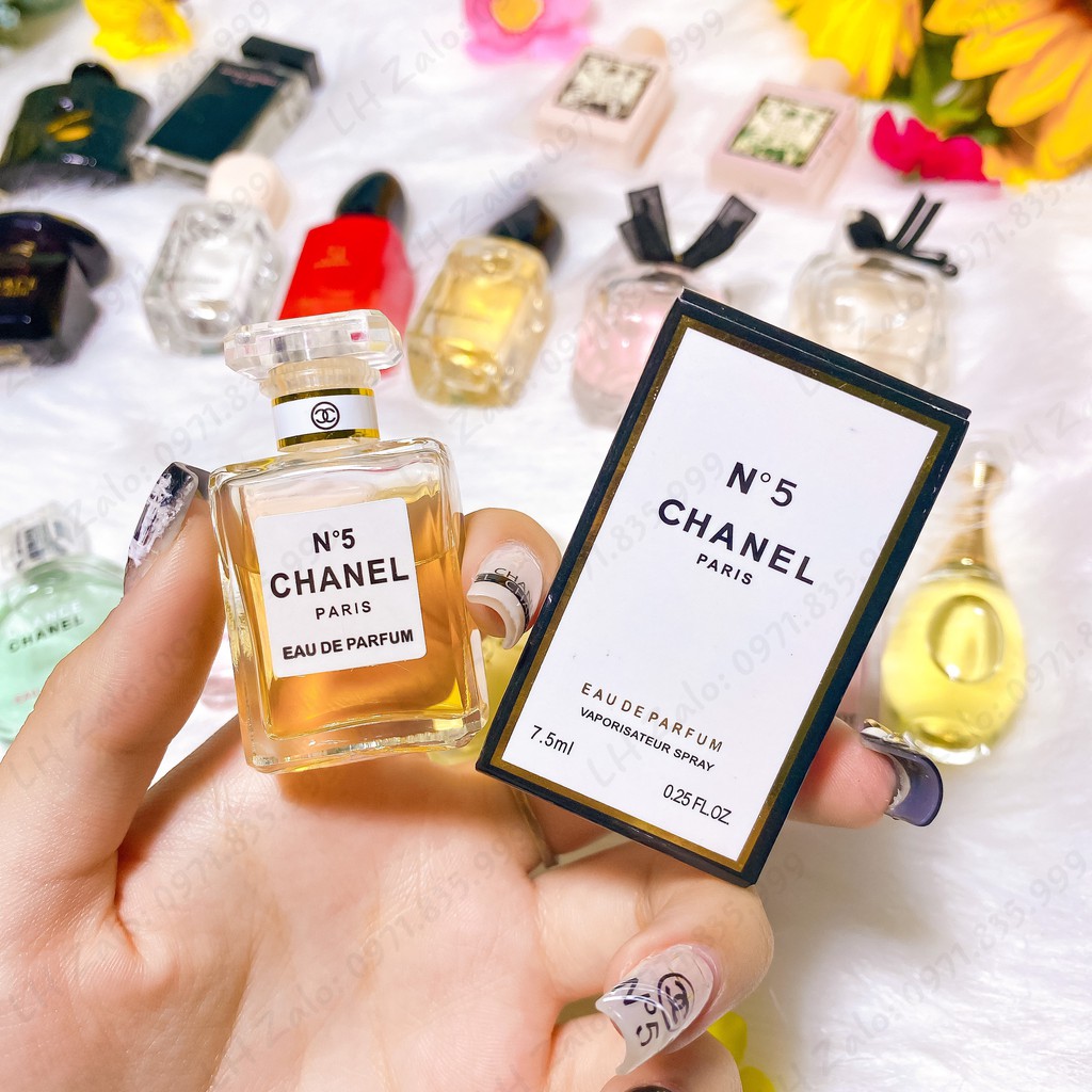 Nước hoa mini chấm Chanel N5 vàng 7.5ml