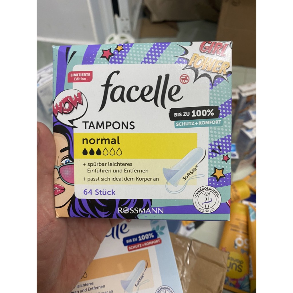 BĂNG VỆ SINH DẠNG NÚT – TAMPON OB, FACELLE –HÀNG ĐỨC