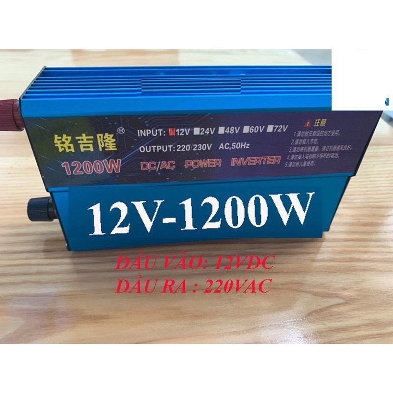 Bộ kich điện 12v lên 220v 1200w