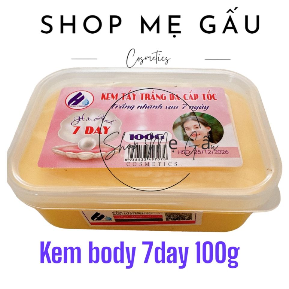KEm dưỡng trắng da 7day 100g