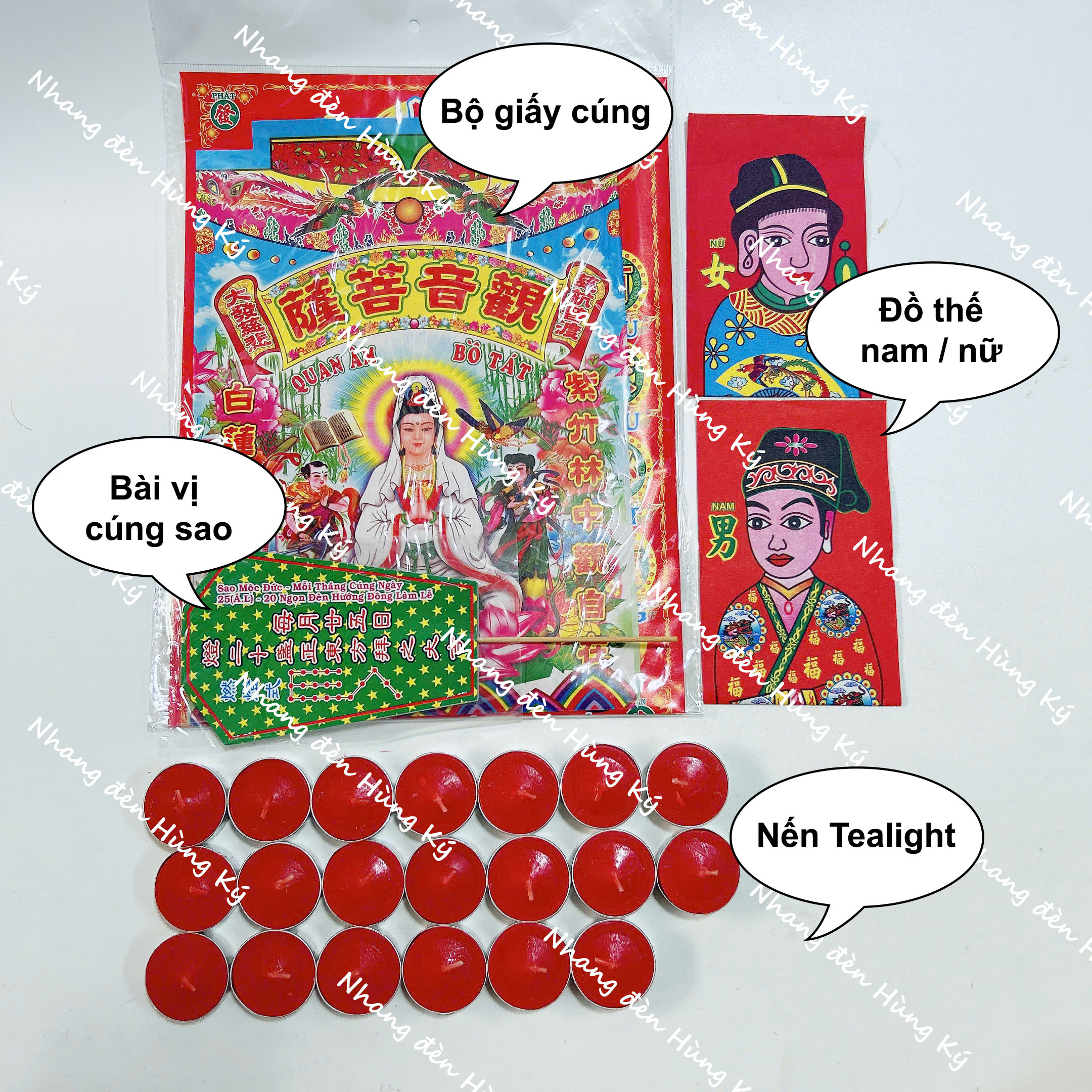 Bộ giấy cúng sao đầy đủ