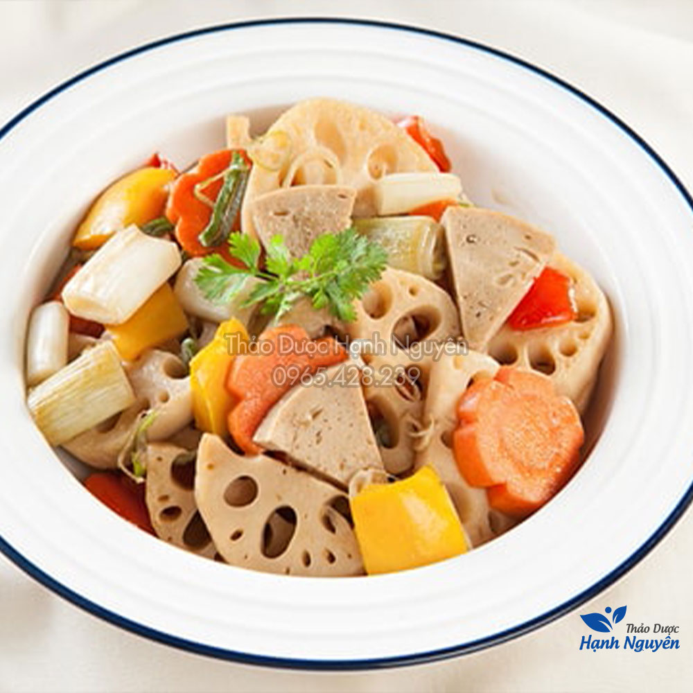 Củ sen khô 1kg (nấu chè, nấu canh, pha trà) - Thảo dược hạnh nguyên