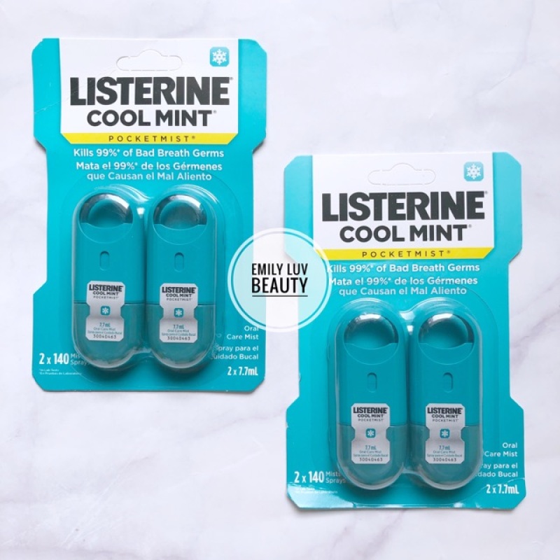 Xịt thơm miệng diệt khuẩn Listerine 7.7ml Mỹ