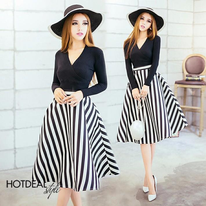 Chân váy xòe sang chảnh