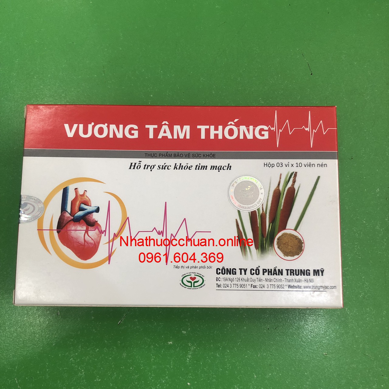Vương Tâm Thống ( Hộp 3 vỉ * 10 viên)