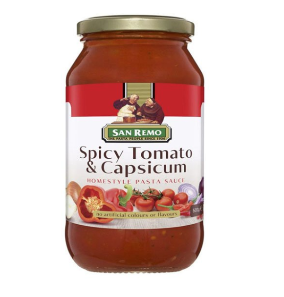 San Remo Brand Spaghetti Sauce 500Gr