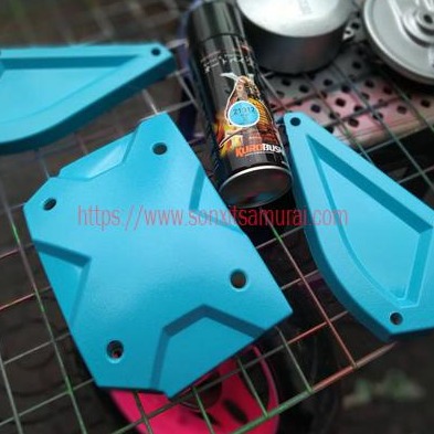 Sơn samurai  màu xanh da trời - Combo màu xanh 312 sơn xịt samurai