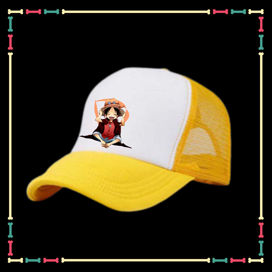 Mũ lưỡi trai in mẫu One Piece siêu dễ thương cho bé trai, bé gái.