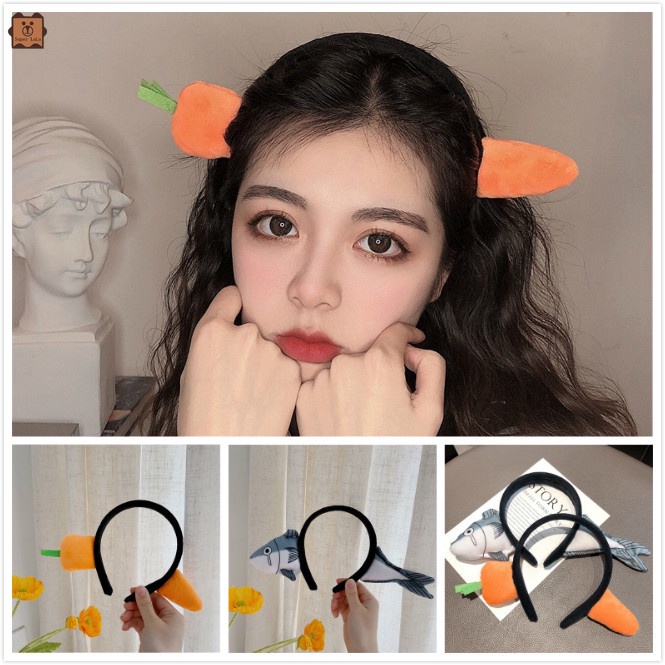 Bờm Cài tóc con cá / cà rốt đáng yêu cute - Băng đô cài tóc (tuyển sỉ).