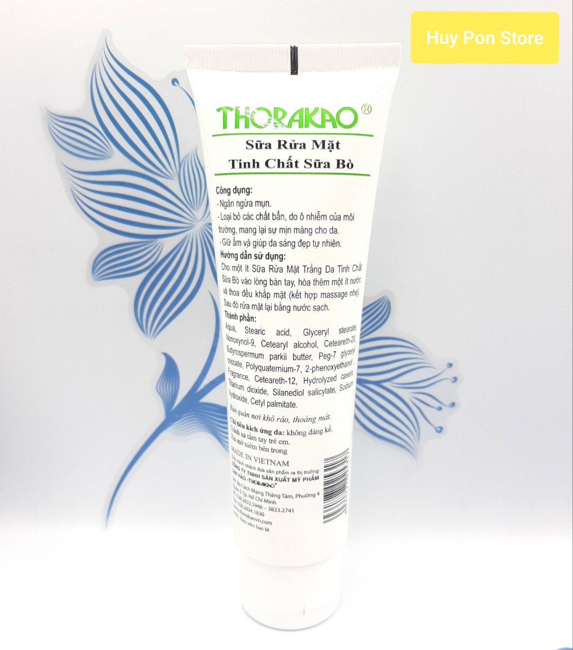[HCM]Sữa rửa mặt tinh chất sữa bò có hạt Thorakao 120g
