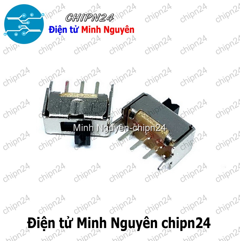 [5 cái] (K85) Công Tắc Gạt 2mm SS12D07 VG2 Thẳng (3 chân 2 vị trí) - HH005724