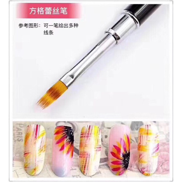 Cọ chải ombre móng thân đá(có nắp đậy)