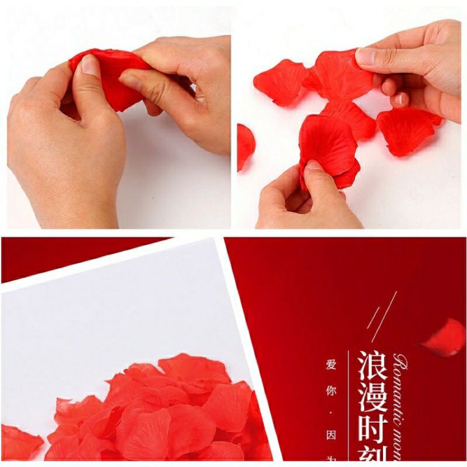 Set 100 cánh hoa hồng trang trí