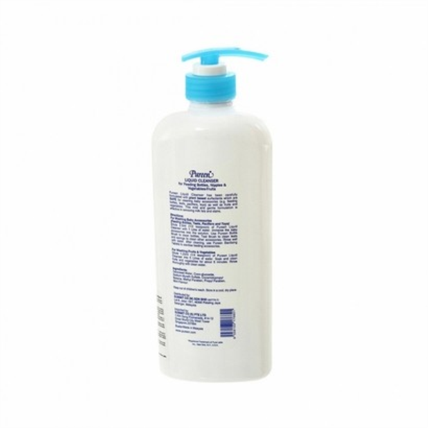 Nước rửa bình sữa, núm vú, rau quả Pureen 750ml (Hương Bạc Hà, Cam)