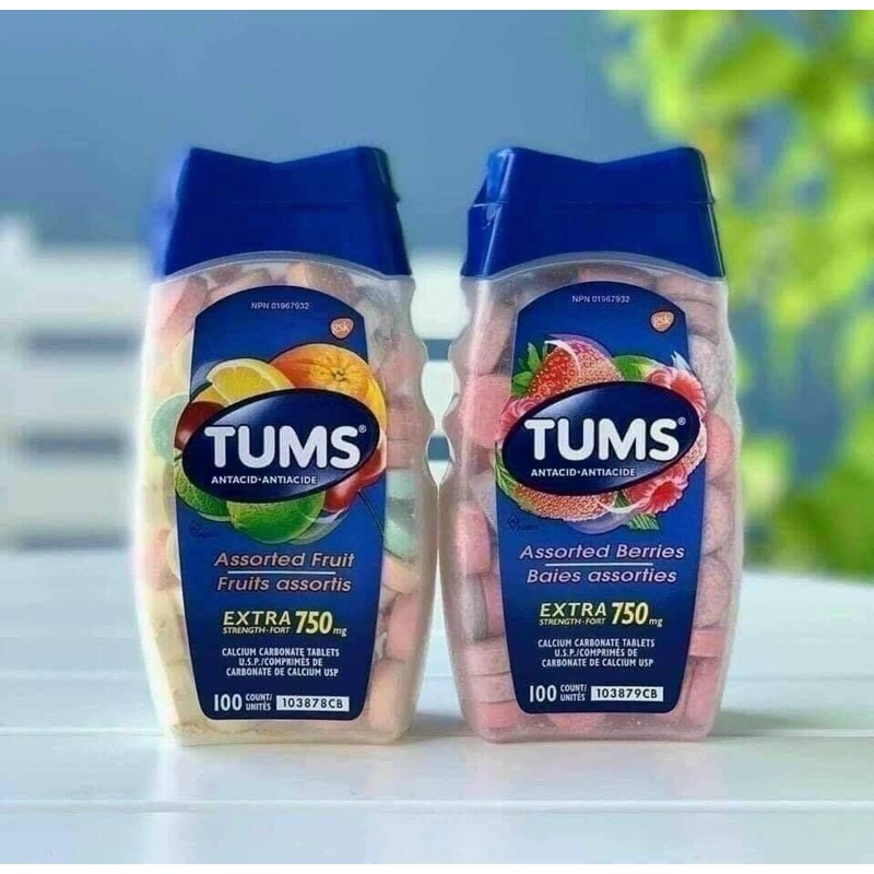 Kẹo Trái cây Tums Extra Strength Smoothies