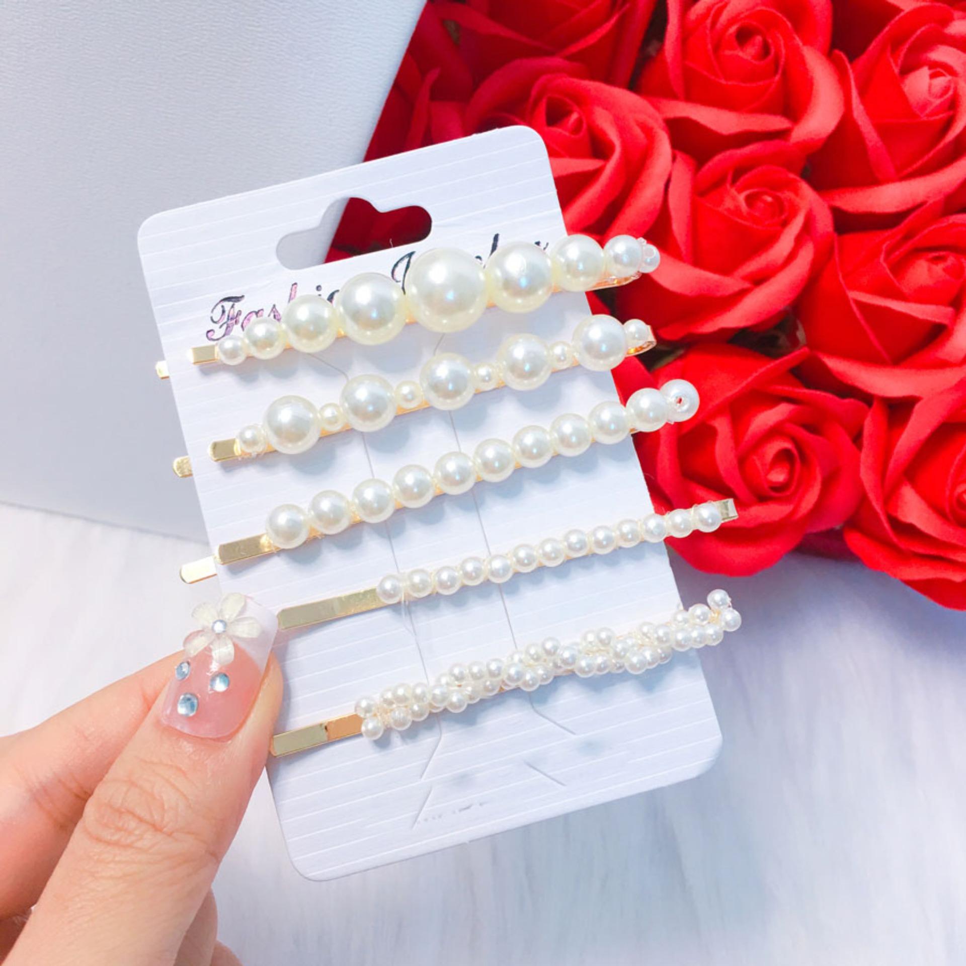 Set 5 kẹp tóc mái phong cách Hàn Quốc K7 - Long Tien