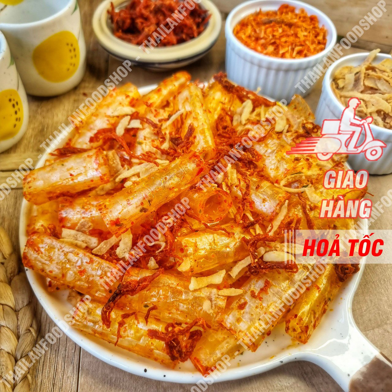 Bánh Tráng Tỏi Mix Khô Bò