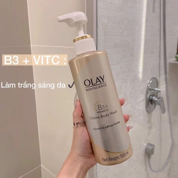 [CHÍNH HÃNG] Sữa tắm OLAY B3+ Vitamin C trắng da 500ml