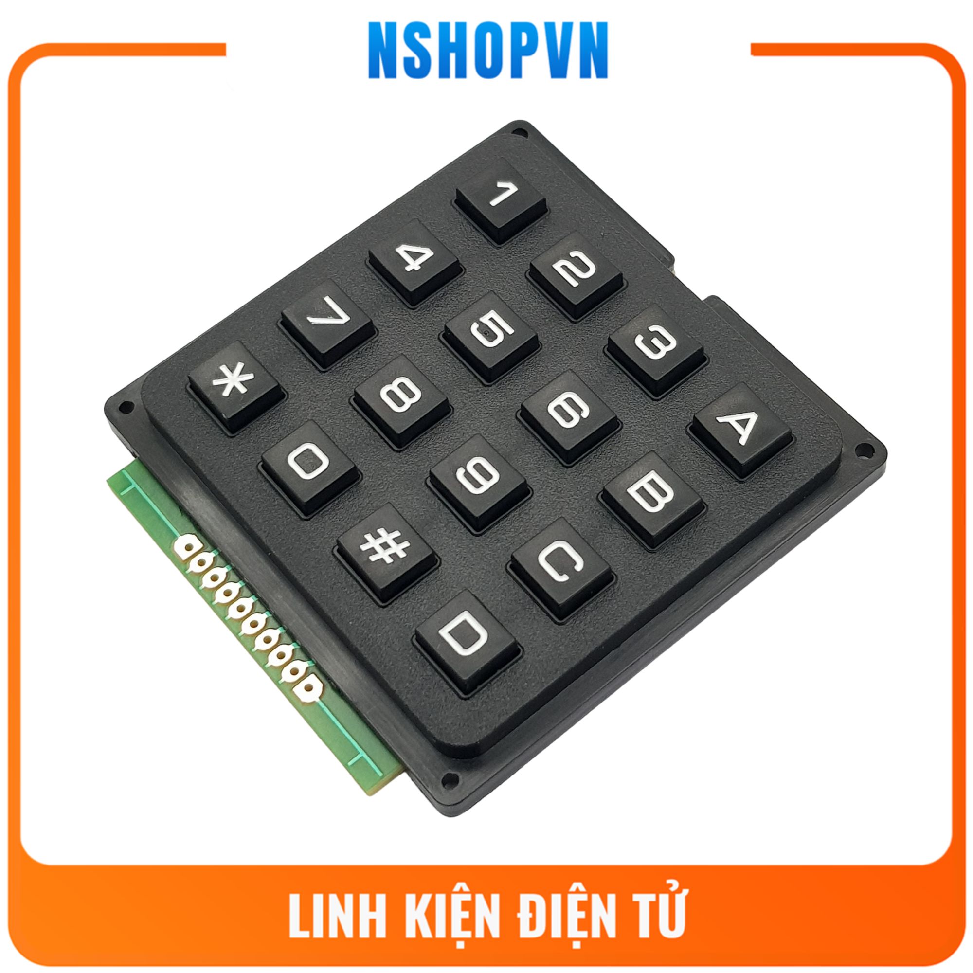 Bàn phím ma trận nhựa cứng 4x4 keypad