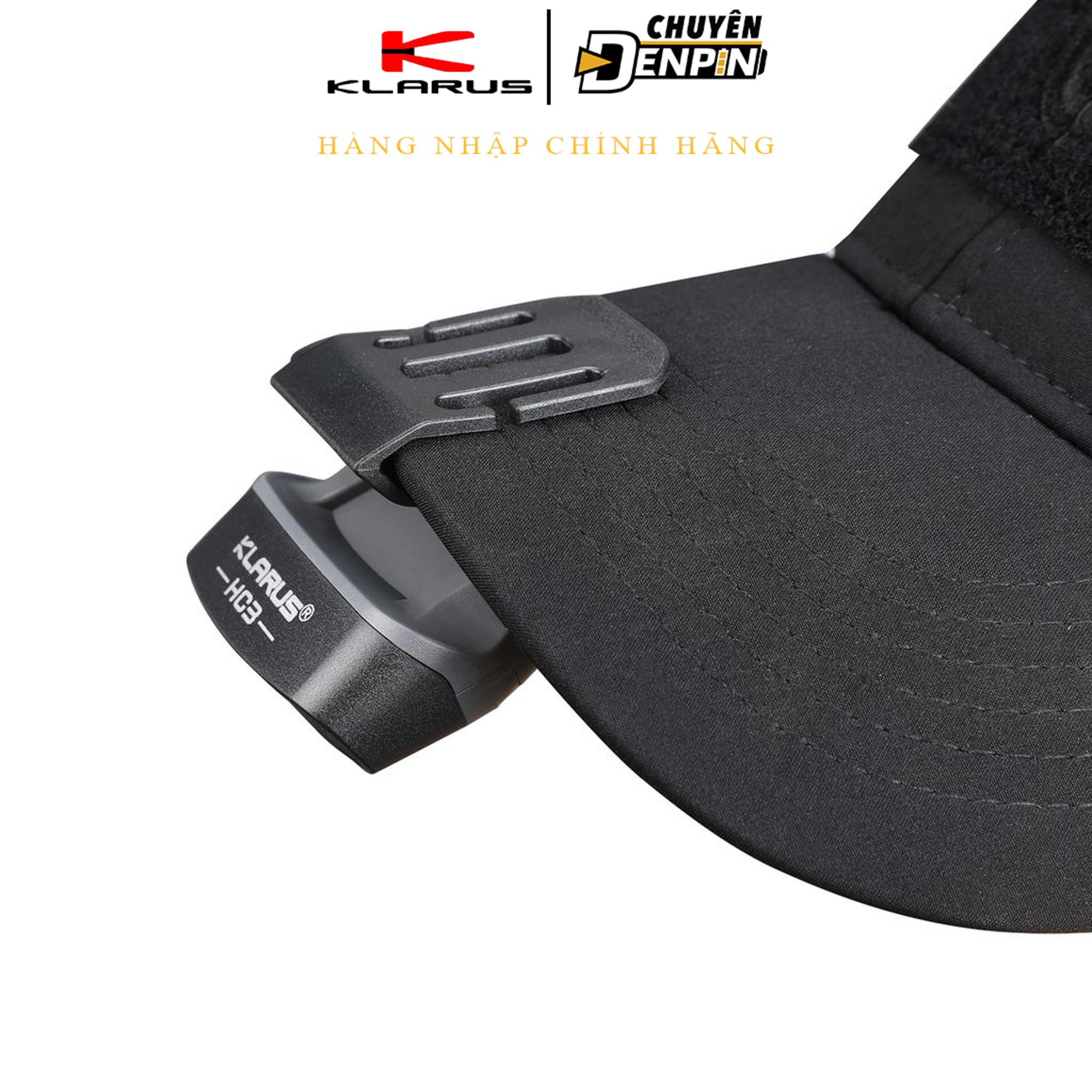 Đèn pin đội đầu, cài nón Klarus HC3