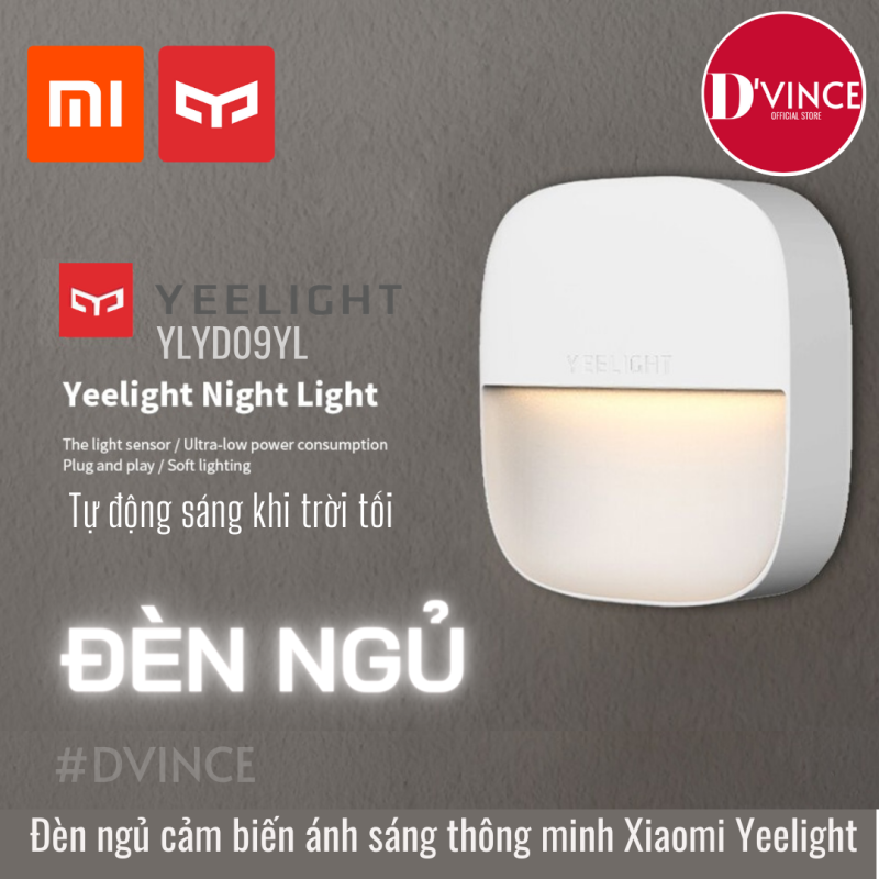 Đèn ngủ cảm biến YEELIGHT YLYD09YL (cảm biến ánh sáng tự động bật tắt khi trời tối) - Hệ sinh thái Xiaomi