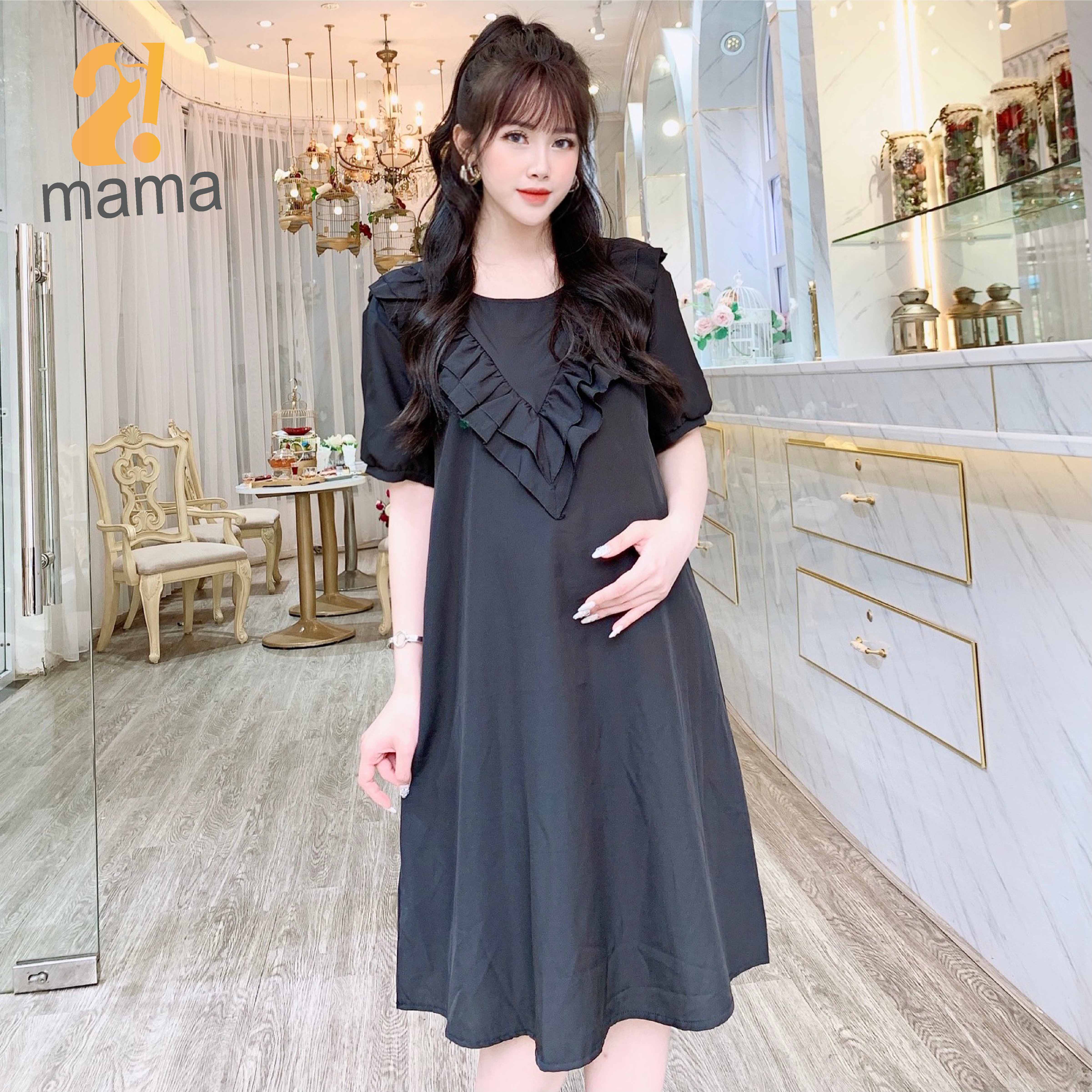 Đầm bầu dự tiệc 2MAMA thiết kế dáng suông V68