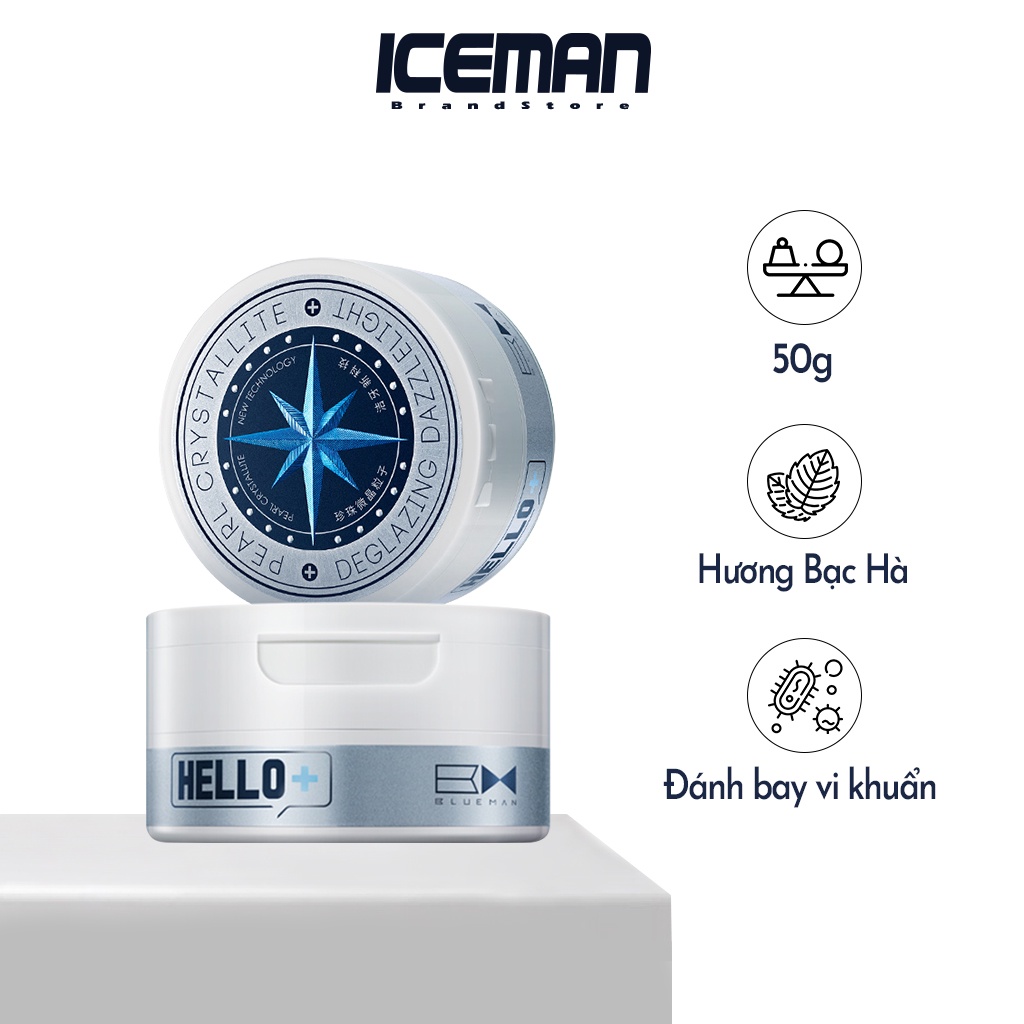 Kem Đánh Răng BLUEMAN50g Dạng Bột Ngọc Trai Giúp Răng Trắng Sáng
