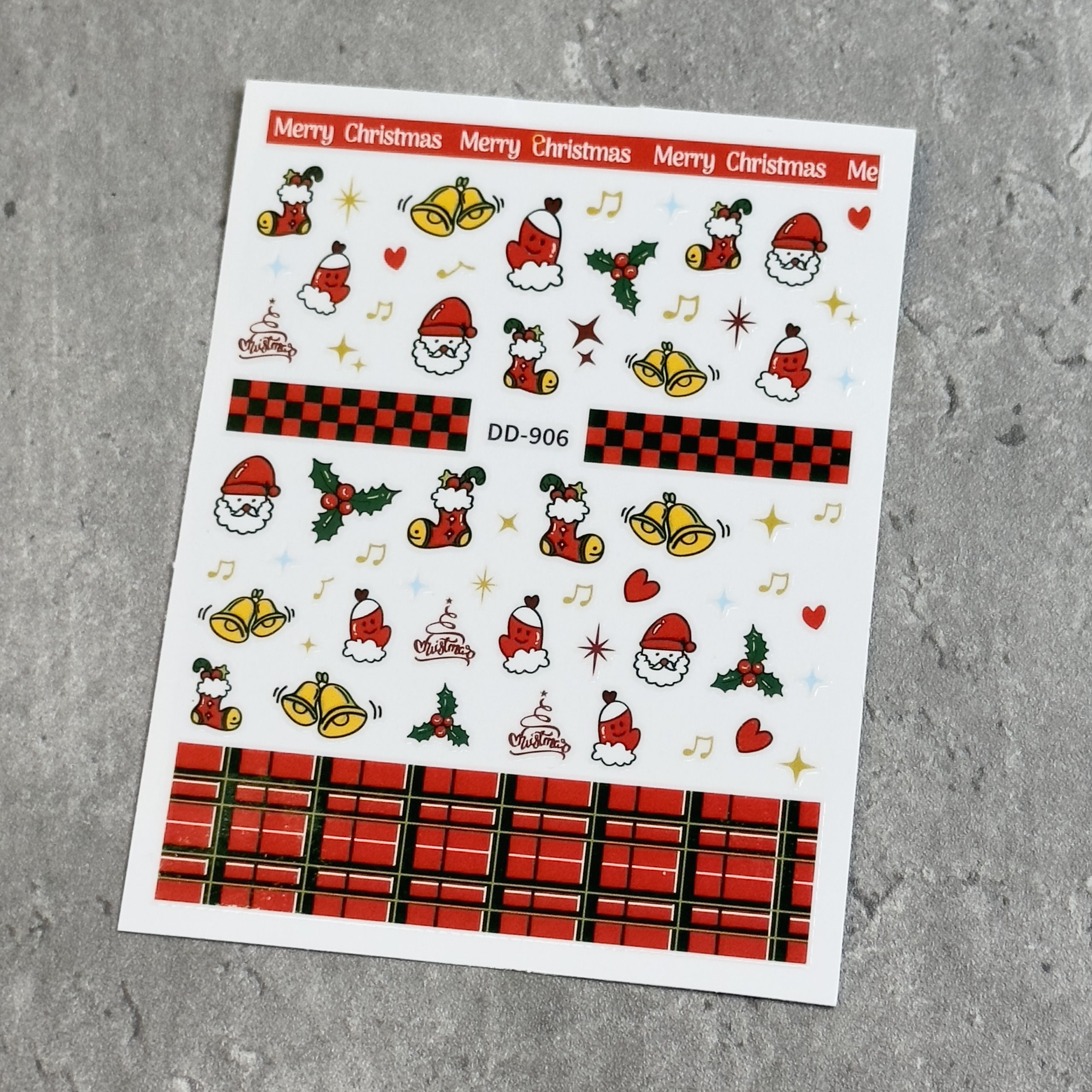 Sticker noel dán móng tay nail mẫu mới