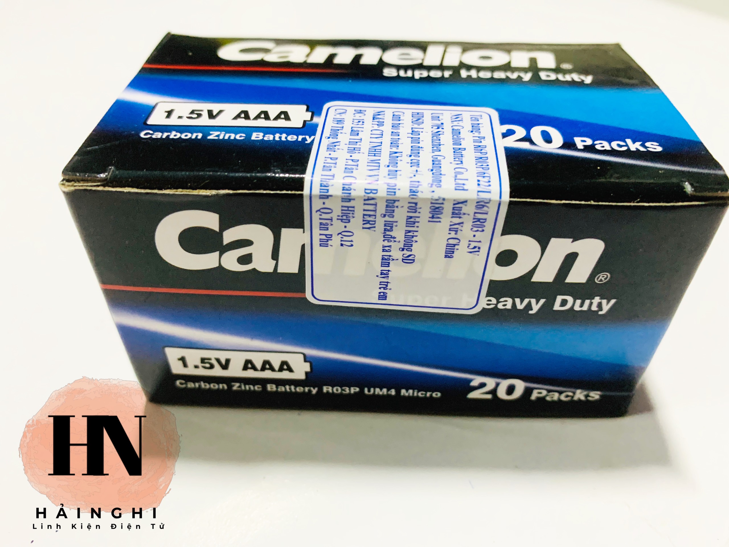 PIN AA(2A) VÀ AAA (3A) CAMELION HỘP 40 VIÊN 1.5V
