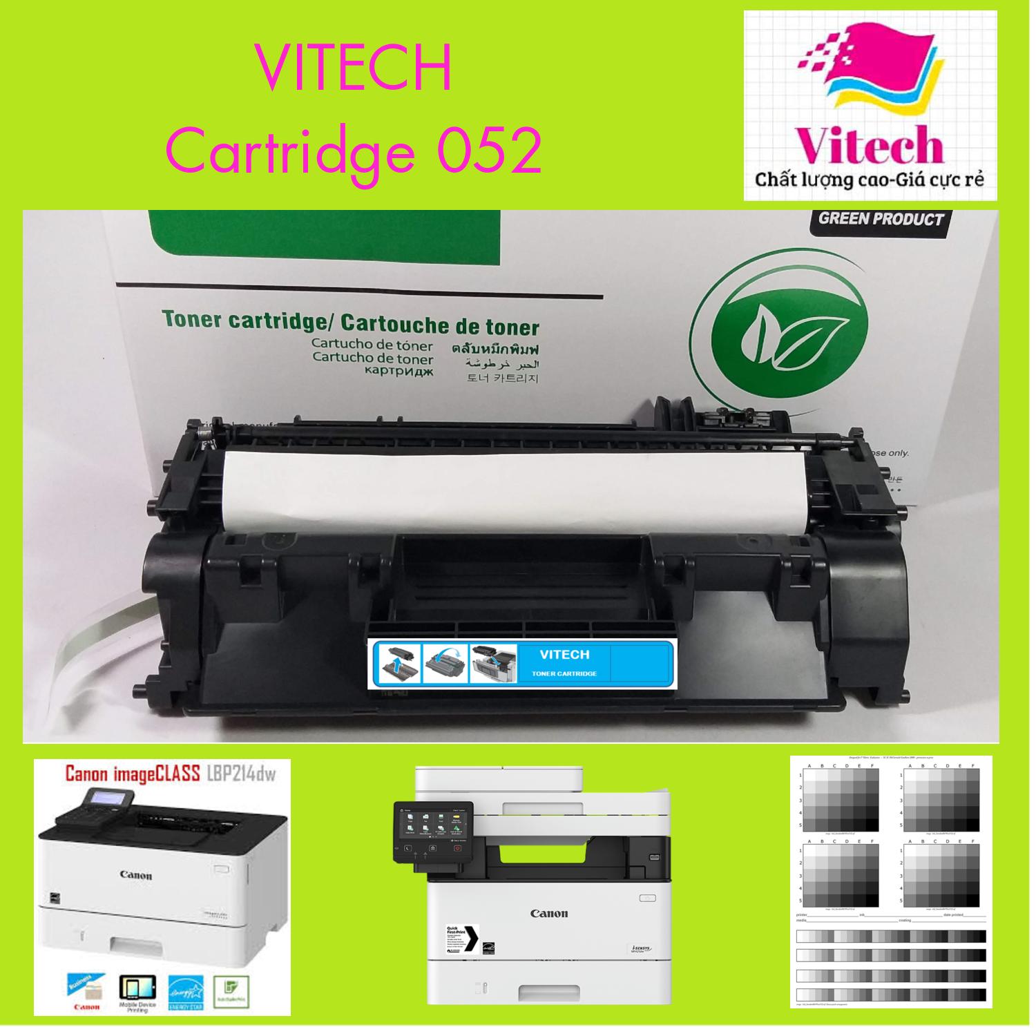 [HCM]Hộp mực VITECH 052-Dùng cho máy in Canon LBP 212DW/ Canon 214DW Canon 421DW Canon 424DW Canon 426DW-Xuất hóa đơn đỏ.