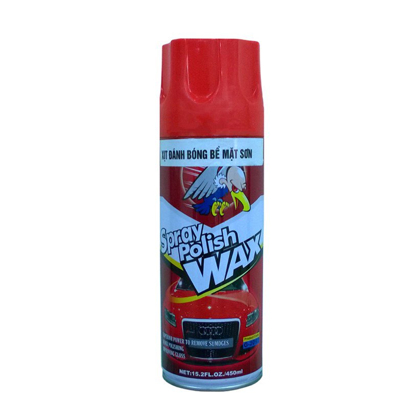 Chai xịt Spray Polish Wax 450ml đánh bóng bề mặt sơn xe ô tô BH138
