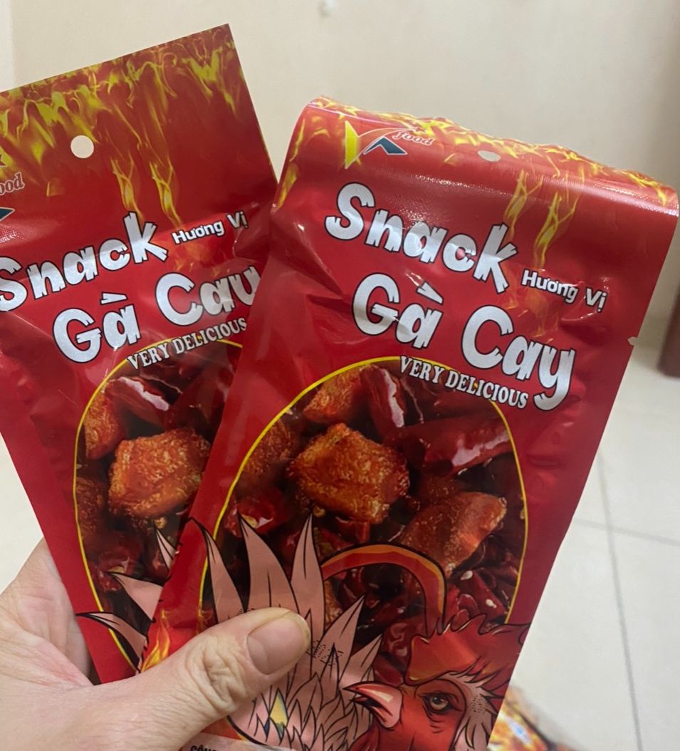 Combo 10 Gói Snack Gà Cay