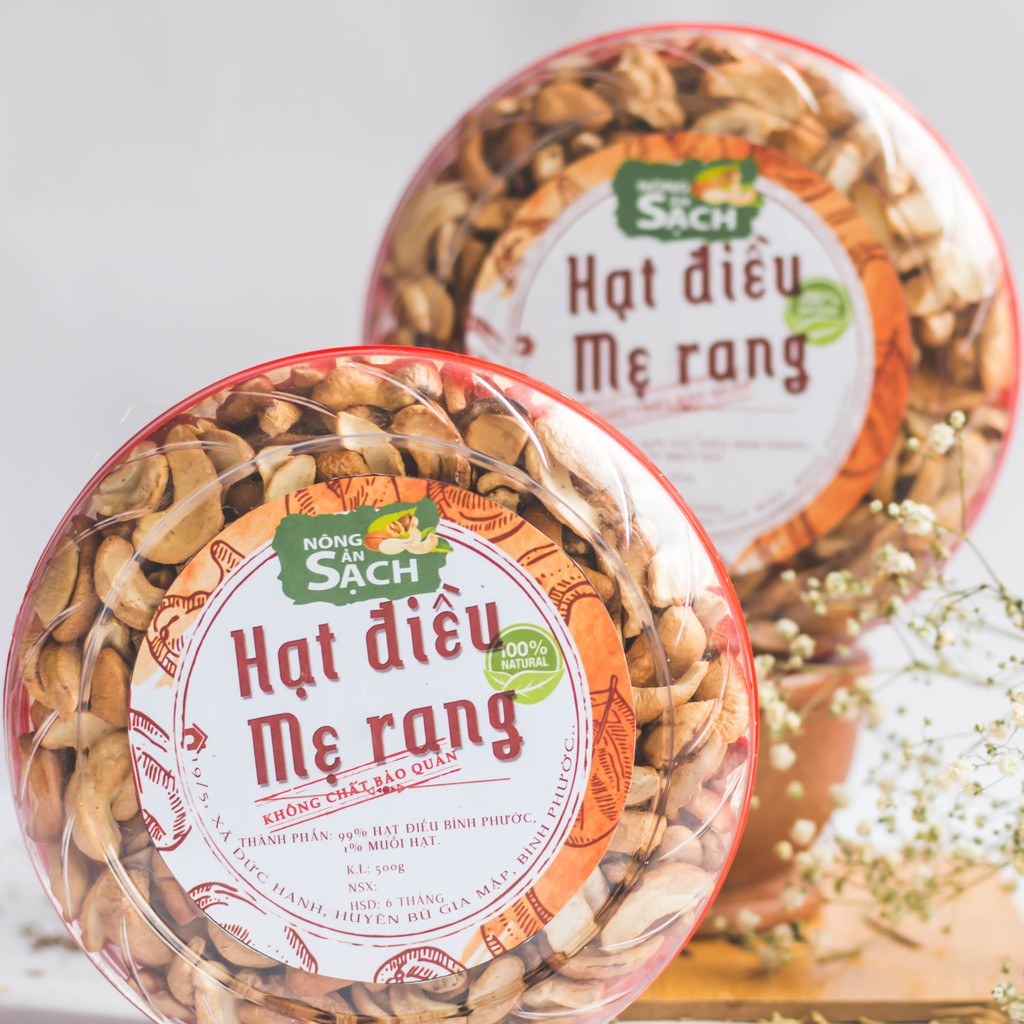 1kg Hạt Điều Vỡ Đôi Rang Muối Đã Bóc Vỏ