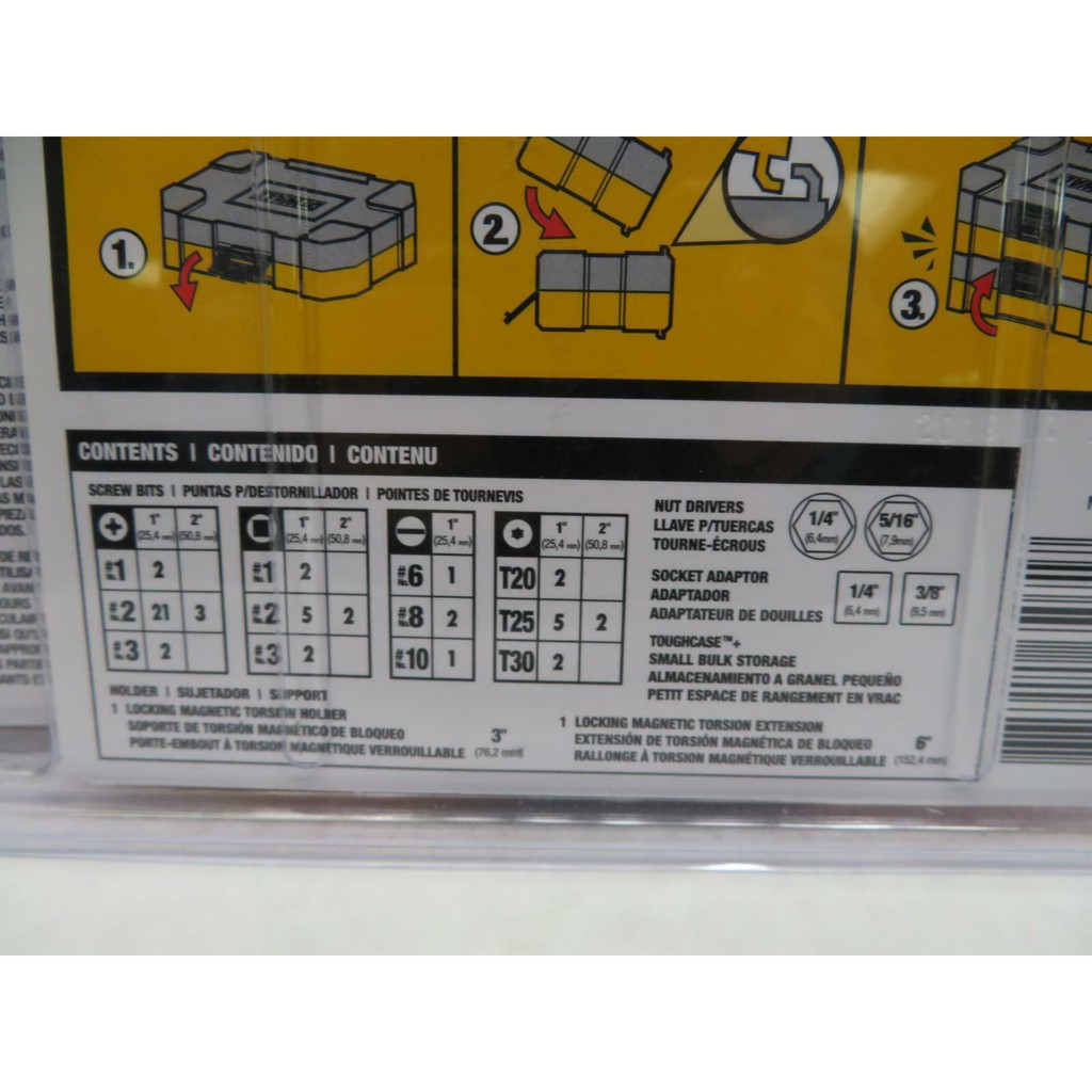 Bộ vít Dewalt DWAMF60 MAXFIT 60 chi tiết TOUGHCASE [MẪU MỚI]