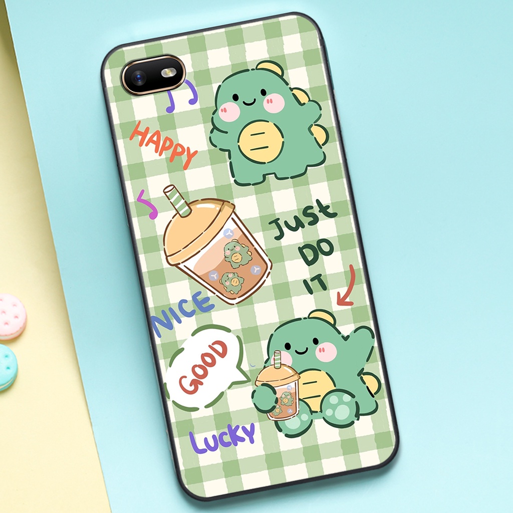 Ốp lưng Oppo A3S - A1K in hình khủng long cute