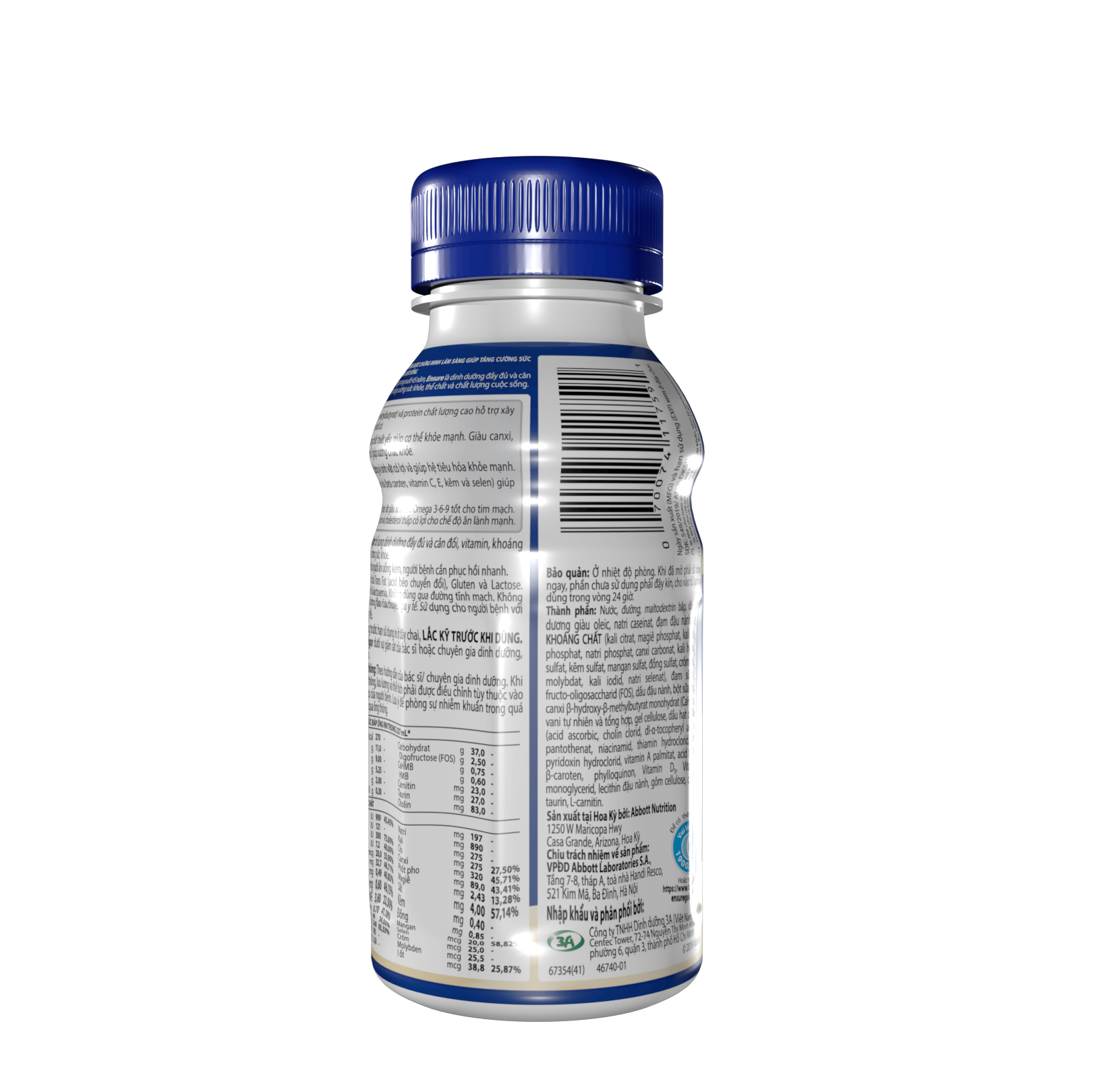 Thùng 24 chai sữa nước Ensure Gold Vigor 237ml