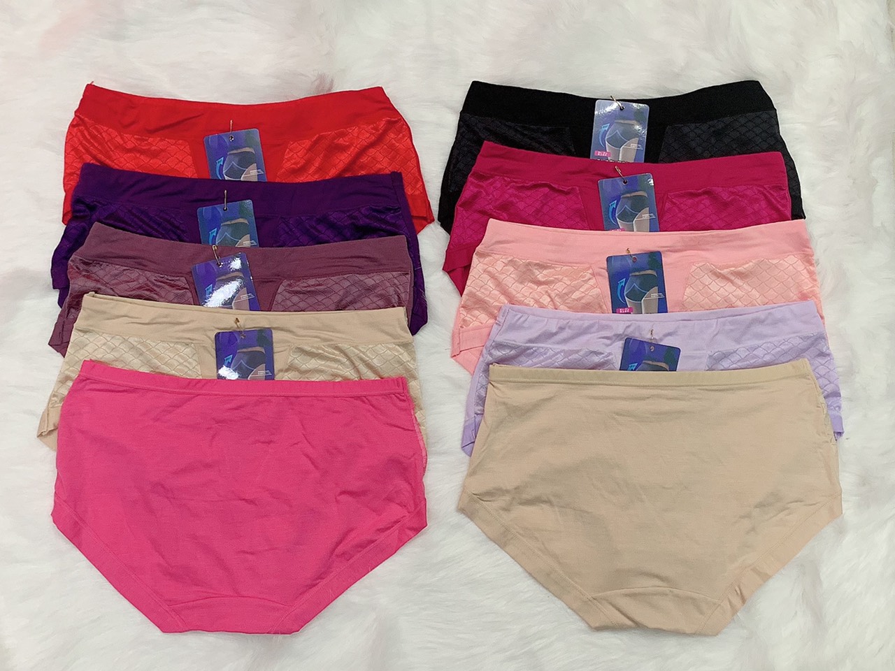 [HCM]COMBO 5 QUẦN LÓT NỮ COTTON LỤA BIG SIZE 827