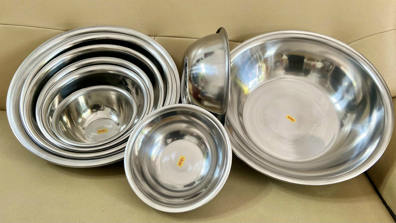 Thau inox không gỉ 12cm