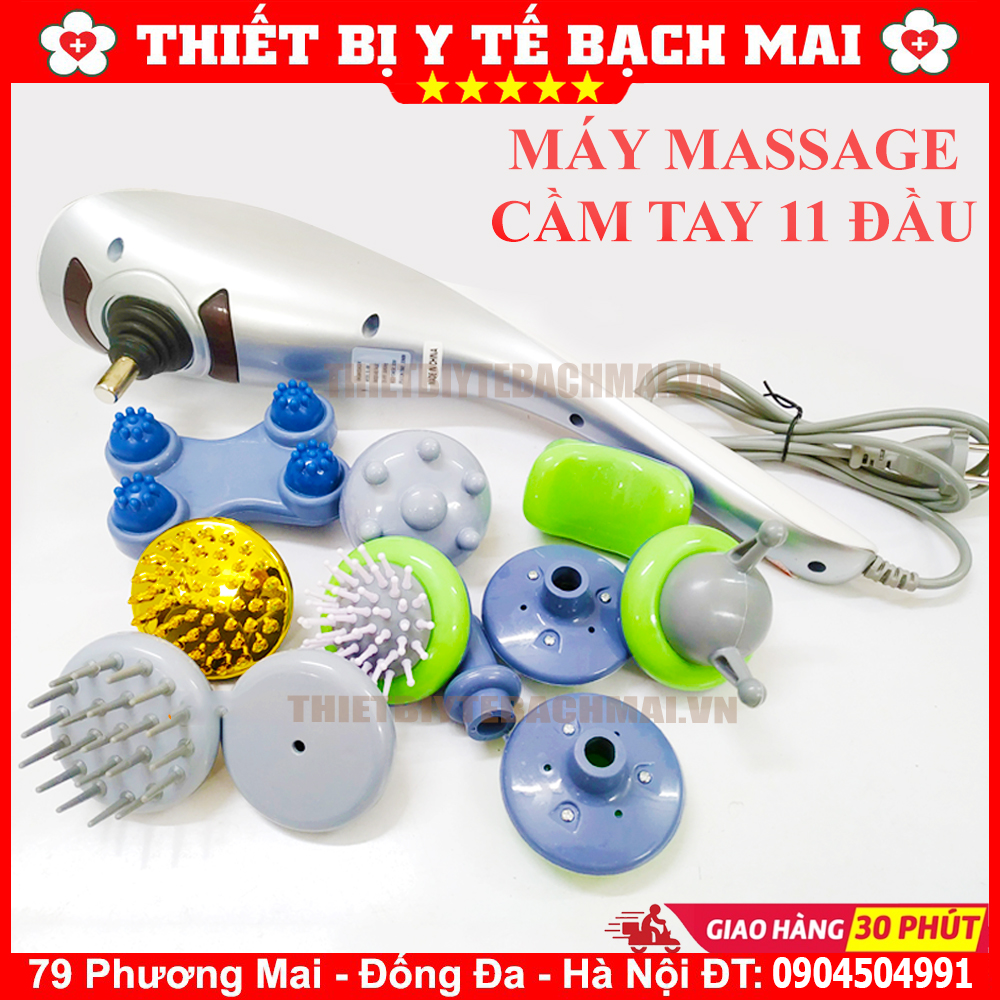 Hot - máy massage cầm tay 11 đầu chính hãng bảo hành 1 năm