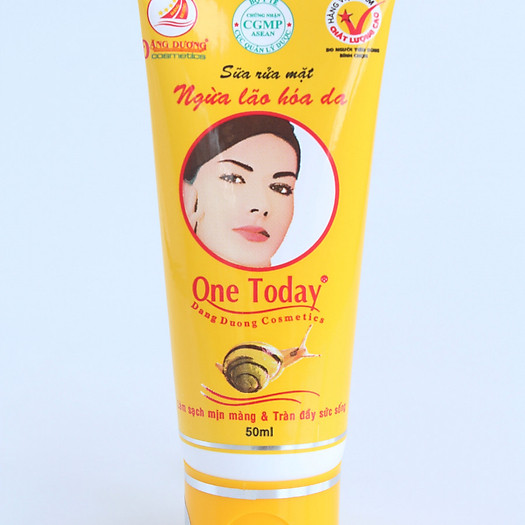 Sữa rửa mặt ngừa lão hóa da one today 50ml