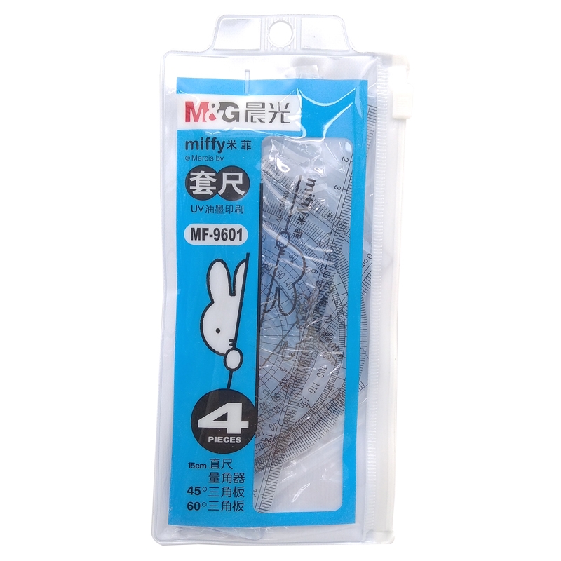 Bộ 4 Thước M&G 15cm MF9601 (Mẫu Bao Bì Là Ngẫu Nhiên)