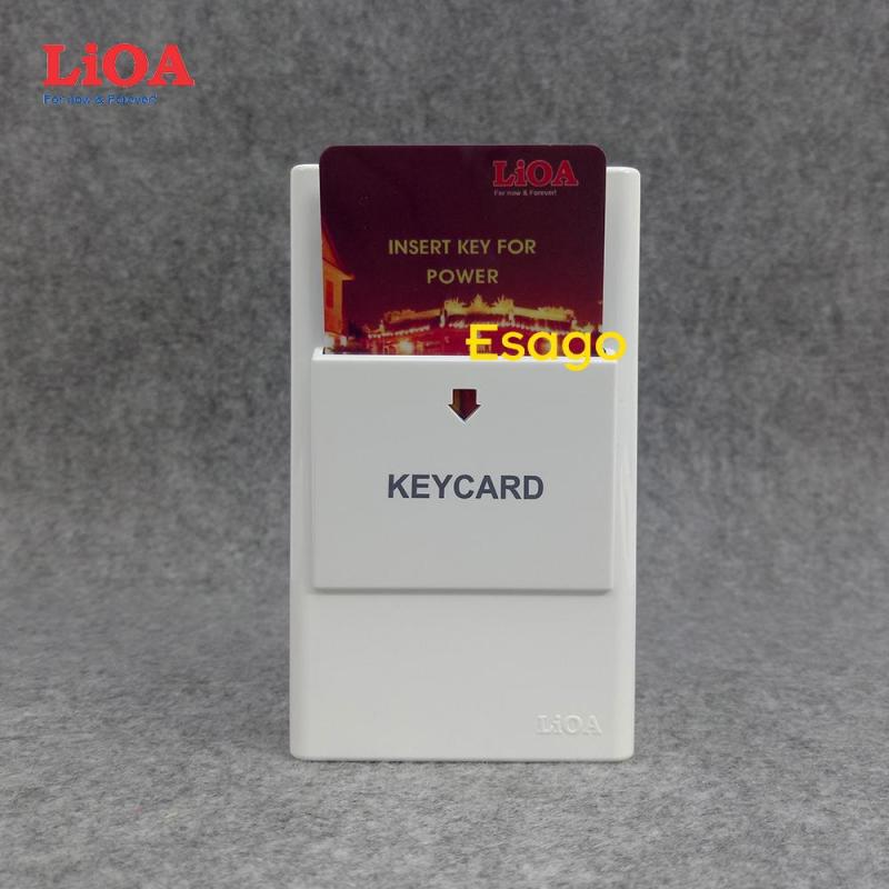 Bảng giá [30A] Bộ công tắc ngắt điện dùng chìa khóa thẻ LiOA 30A - Dùng cho nhà nghỉ, khách sạn