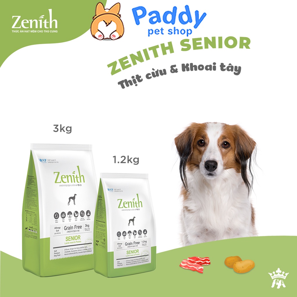 Hạt Mềm Cho Chó Già Zenith Senior Gà & Cừu