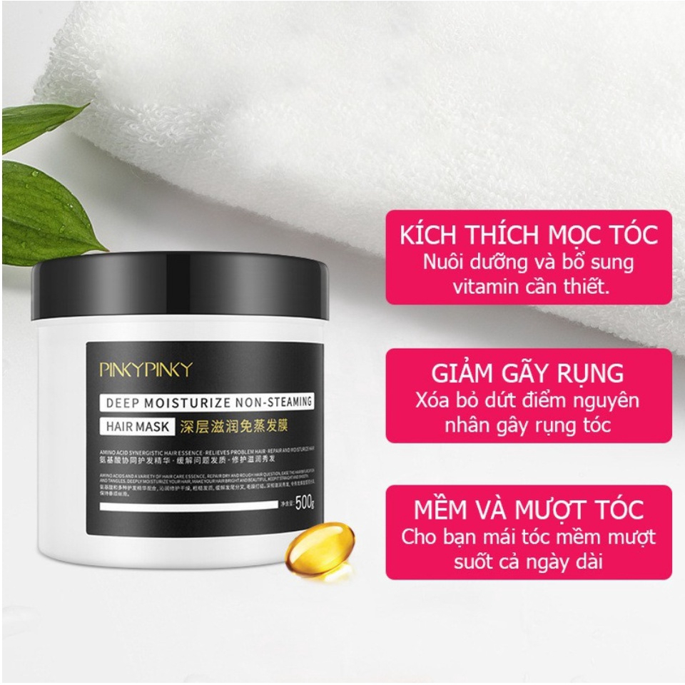 Kem Ủ Tóc Pinky Pinky - Phục Hồi Tóc Hư Tổn