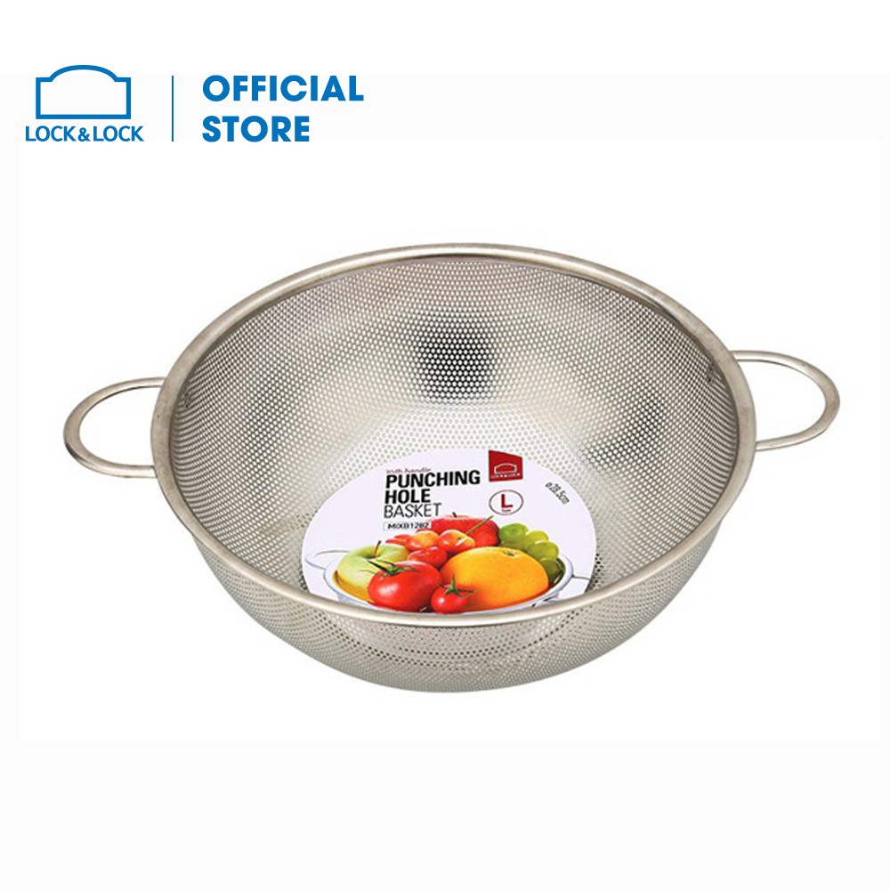 MIXB1282 - Lock&Lock Punching Hole Basket With Handles - 28cm